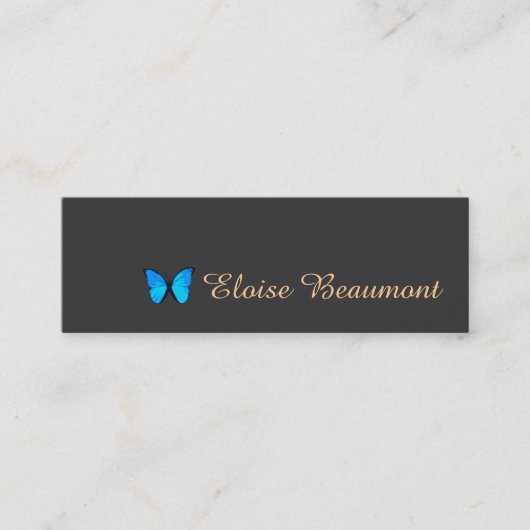 コルバルトブルーバタフライ自然 スキニー名刺 (正面)