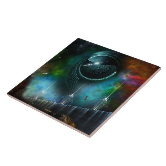 コルビウスのフラクタル・アート・タイルの飛行 タイル (側面)