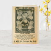 コルビクトリアンセット広告 カード (黄色い花)