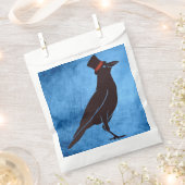 コルビッド – トファットブラックバードレイブン フェイバーバッグ (クリップ留めされた状態)