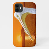 コルフのアメリカの白いペリカンの夕日 Case-Mate iPhoneケース (裏面)