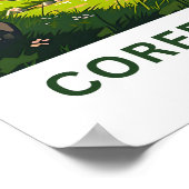 コルフェキャッスルドーセットトラベルプリント ポスター (角)