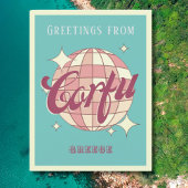 コルフギリシャレトロヴィンテージパーティーはがき ポストカード