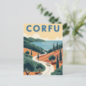 コルフギリシャ旅行 ポストカード (スタンド正面)