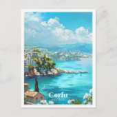 コルフギリシャ美術ヴィンテージ旅行 ポストカード (正面)