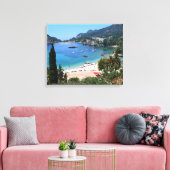 コルフギリシャ，パレオカストリッサ キャンバスプリント (インサイチュ (リビング))