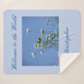 コルフクリームワイルドフラワー シェルパブランケット (正面(横))