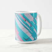 コルフル抽象芸術パターンマグ コーヒーマグカップ (正面右)