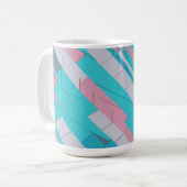 コルフル抽象芸術パターンマグ コーヒーマグカップ (正面左)