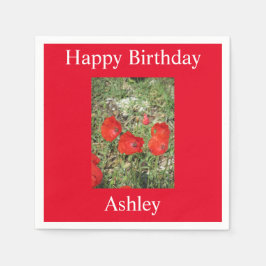 コルフレッドポピー スタンダードカクテルナプキン