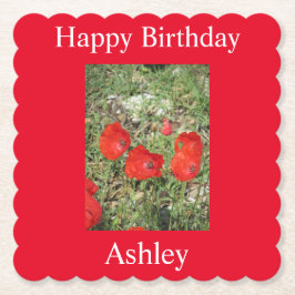 コルフレッドポピー ペーパーコースター