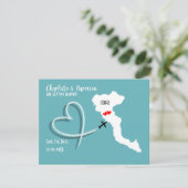 コルフーでの結婚式場 保存日付 セーブザデート (スタンド正面)