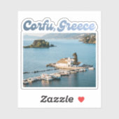 コルフ島ギリシャ ヴラチェルナ修道院 旅行写真 シール (シート)