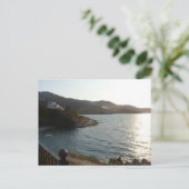 コルフ州カシオピの夕日(ギリシャ) ポストカード (スタンド正面)