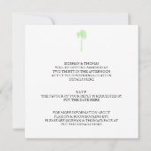 コルフ結婚式招待状 招待状 (裏面)