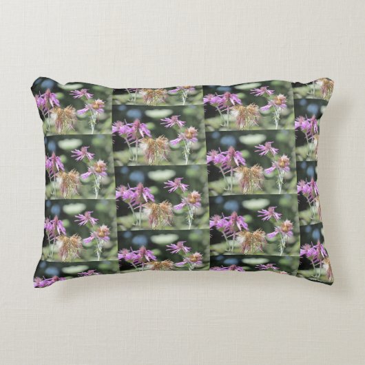 コルフ薄紫ワイルドフラワーアクセント アクセントクッション (正面)