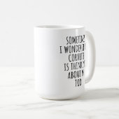 コルベおもしろいットの愛考え者ギフトも私のこと コーヒーマグカップ (正面右)