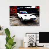 コルベクールットクラシックヴィンテージカーポスターアート ポスター (ホームオフィス)