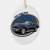 コルベットが付いているまだ演劇 セラミックオーナメント (右)