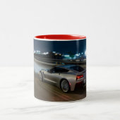 コルベットのアカエイのコーヒー・マグ ツートーンマグカップ (中央)