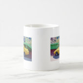 コルベットのクラシックなアカエイ コーヒーマグカップ (中央)