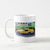 コルベットのクラシックなアカエイ コーヒーマグカップ (左)