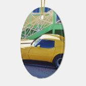 コルベットのクラシックなアカエイ セラミックオーナメント (左)