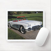 コルベットのクラシックカーのクラシックな自動車ヴィンテージ車 マウスパッド (マウス)