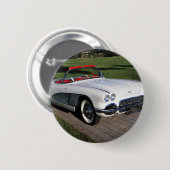 コルベットのクラシックカーのクラシックな自動車ヴィンテージ車 缶バッジ (正面&裏面)