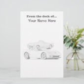 コルベットの文房具 便箋 (スタンド正面)