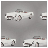 コルベットの白い生地 ファブリック (クローズアップ)