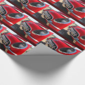 コルベットの赤い~の包装紙 ラッピングペーパー (角)