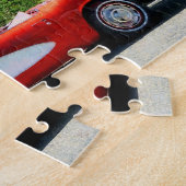 コルベットの赤と白のコンバーチブル ジグソーパズル (側面)