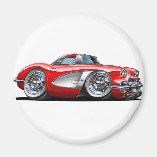 コルベットの赤車 マグネット