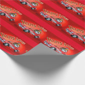 コルベットの黒いサンタ! ラッピングペーパー (角)