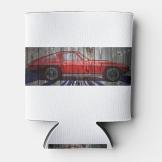 コルベットスティングレイオンバーンウッドデザイン 缶クーラー