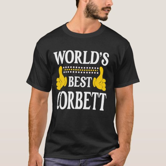 コルベット個人おもしろい名ファーストネームWorld's Bes Tシャツ (正面)
