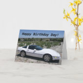 コルベット誕生日デイカード カード (黄色い花)