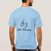 コルベット63の割れた窓 Tシャツ (裏面)