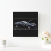 コルベット:アメリカのスポーツカー時計 スクエア壁時計 (ホーム)