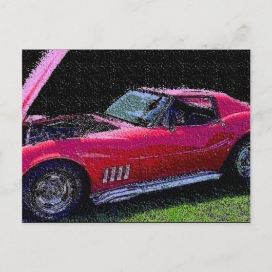 コルベット ポストカード (正面)