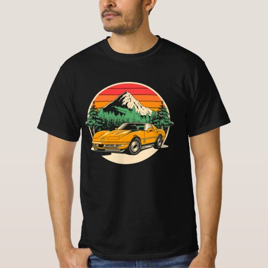 コルベットc4車 tシャツ (正面)