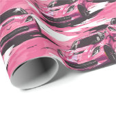 コルベットC7ピンクラップ紙 ラッピングペーパー (ロールコーナー)