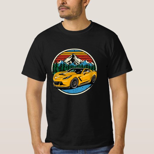 コルベットc7車 tシャツ (正面)