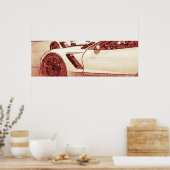 コルベットC7R Z06スケッチポスター ポスター (キッチン)