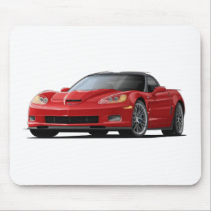 コルベットZR1の赤車 マウスパッド
