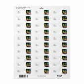 コルベ赤と白ット変換可 ラベル (フルシート)