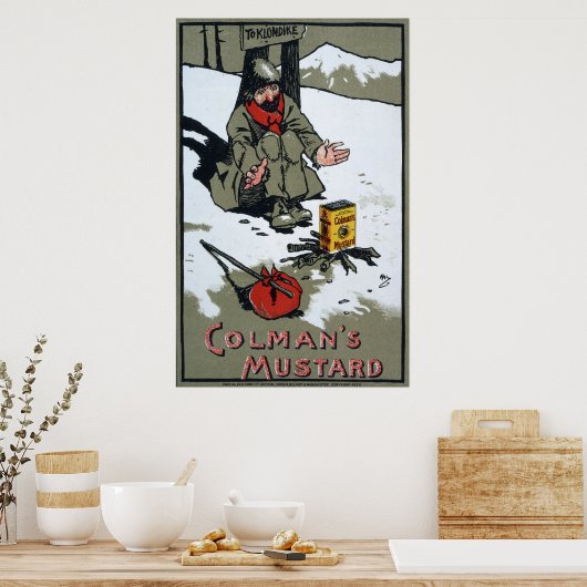 コルマンの温菜1900年 ポスター (キッチン)