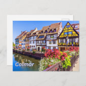 コルマールフランスプティートヴェネツィアウォーターカナル ポストカード (正面/裏面)