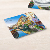 コルマール・リトルヴェネツィア スクエアペーパーコースター (アングル)